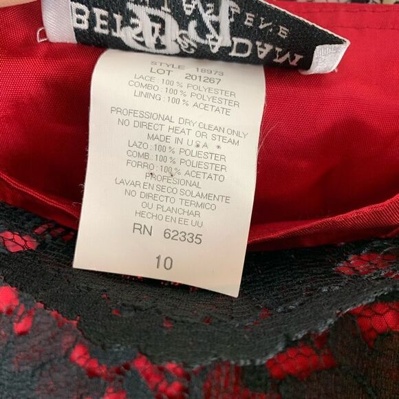 BETSY & Adam Lace A Line Cocktail Party Dress 10 - Picture 7 of 7